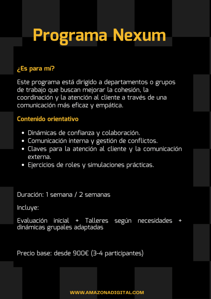 Programa de Comunicación Consciente para profesionales y empresas.