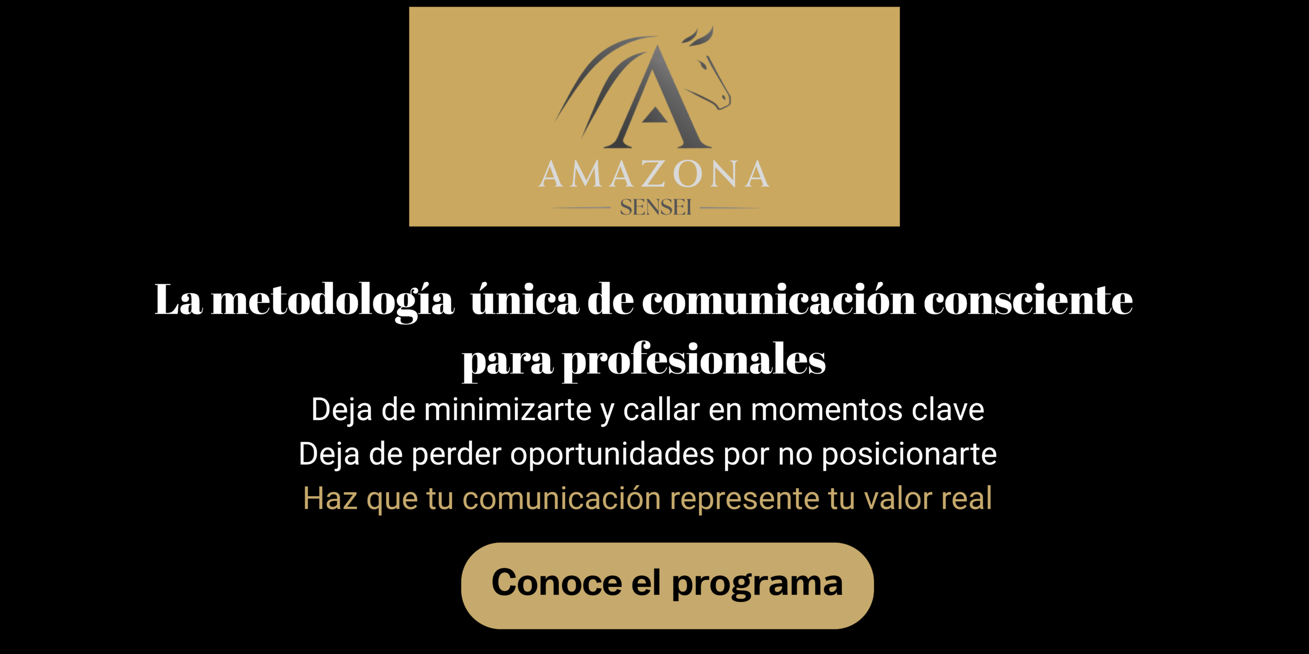 Entrenamiento de comunicación consciente para profesionales Amazona Sensei